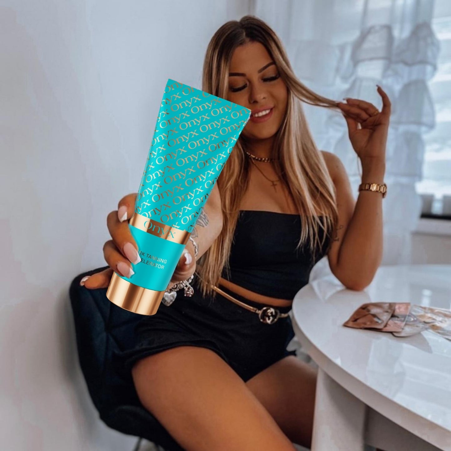 Onyx Dark Tanning Accelerator from women tanning at home